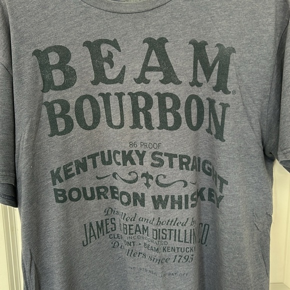 Jim Beam Bourbon Short sleeve T-shirt size XL blue crewneck - Picture 4 of 4